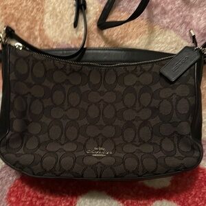 Coach Brown Monogram Shoulder Bag